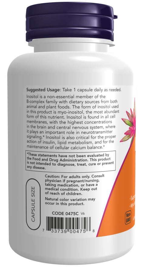 NOW Foods Inositol 500mg, 100 capsules