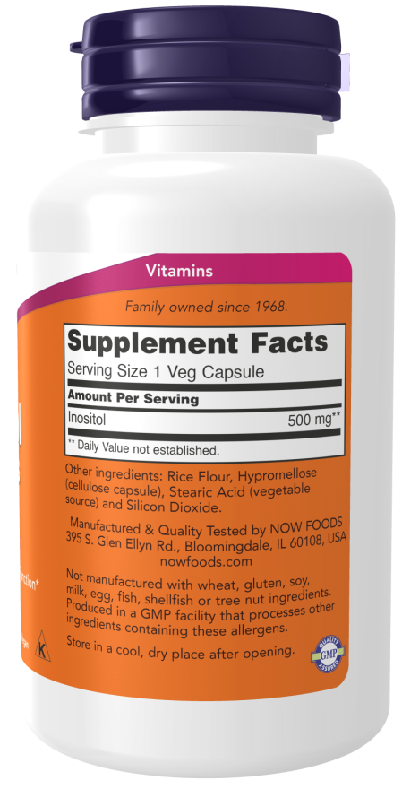 NOW Foods Inositol 500mg, 100 capsules