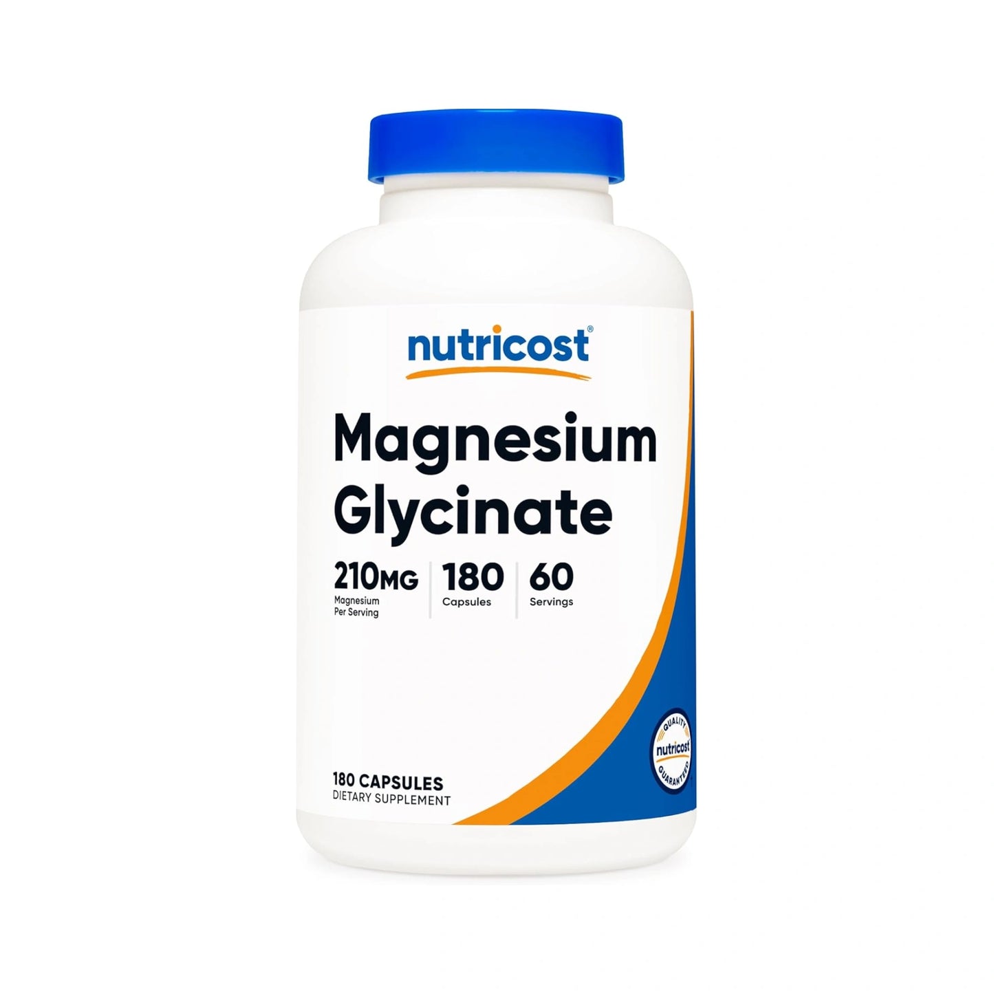 Nutricost Magnesium Glycinate 210mg per serving (90/180 capsules)