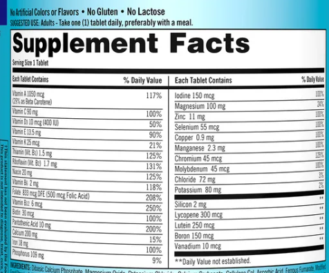 Kirkland Signature Daily Multivitamins, 500 Tablets