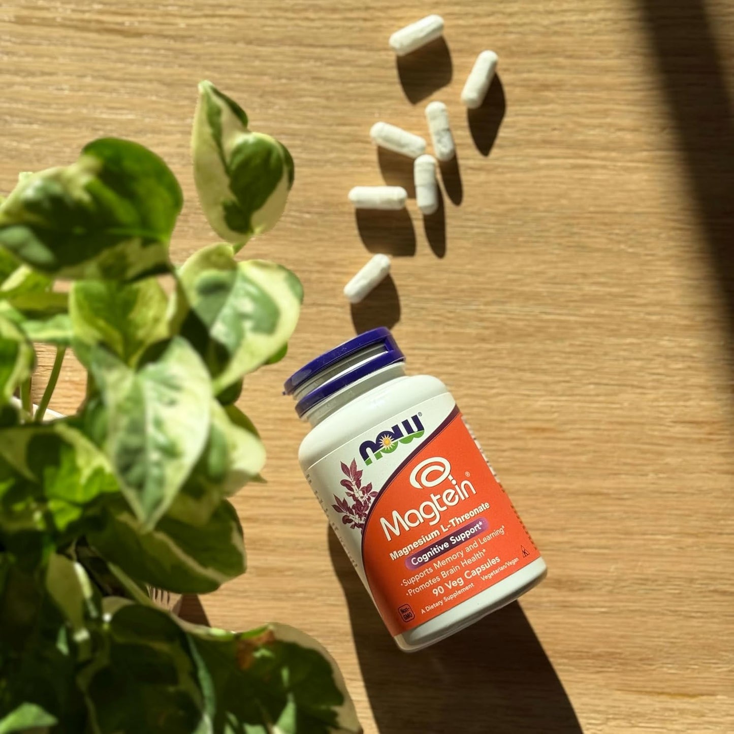 NOW Foods Magtein™ , Cognitive Support, 90 Capsules