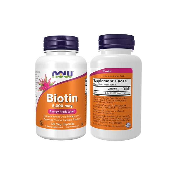 NOW Foods Biotin 5,000mcg