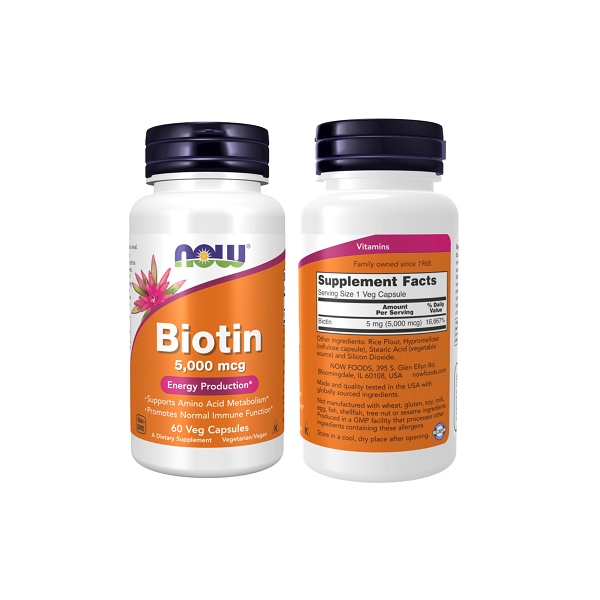 NOW Foods Biotin 5,000mcg