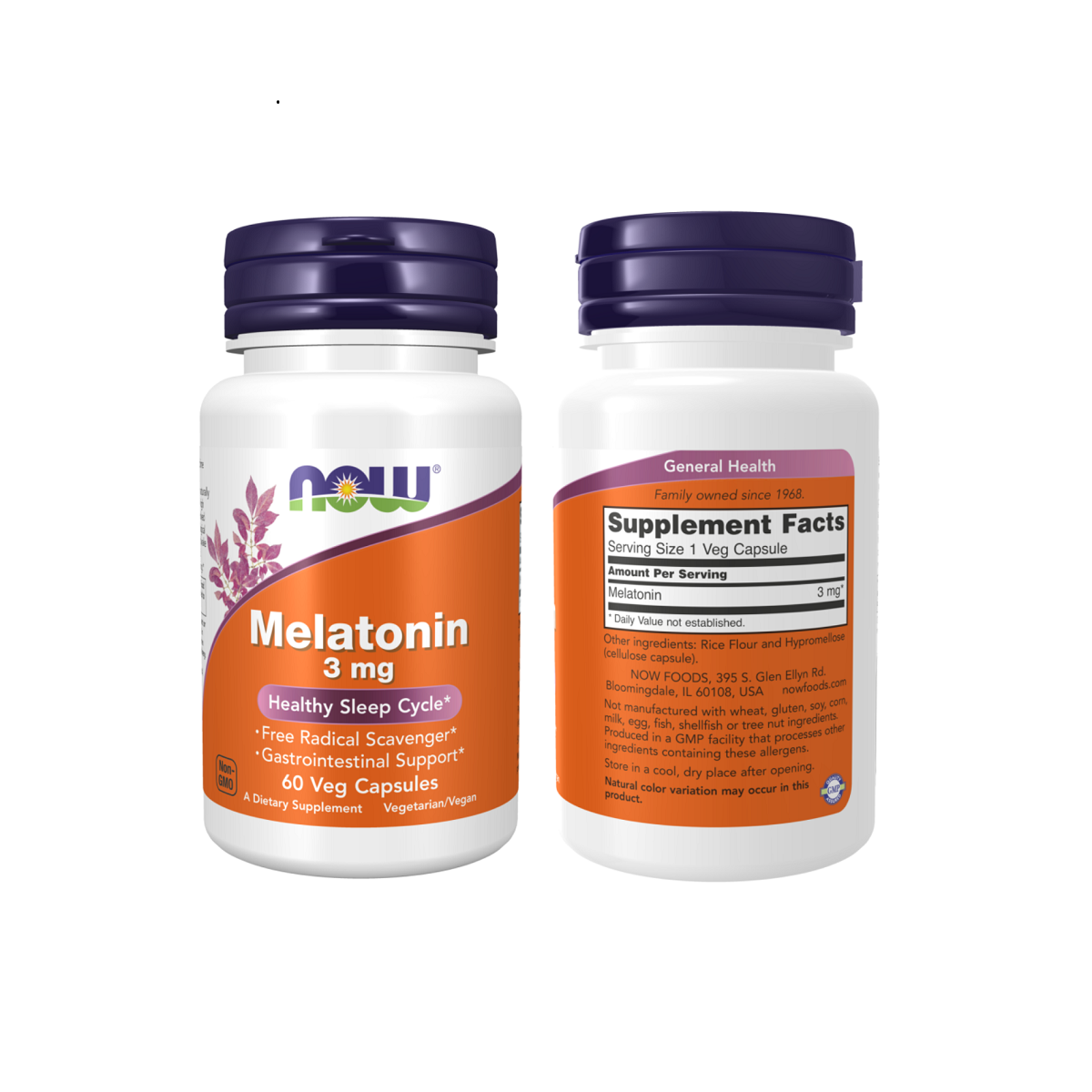 NOW Foods Melatonin 3mg