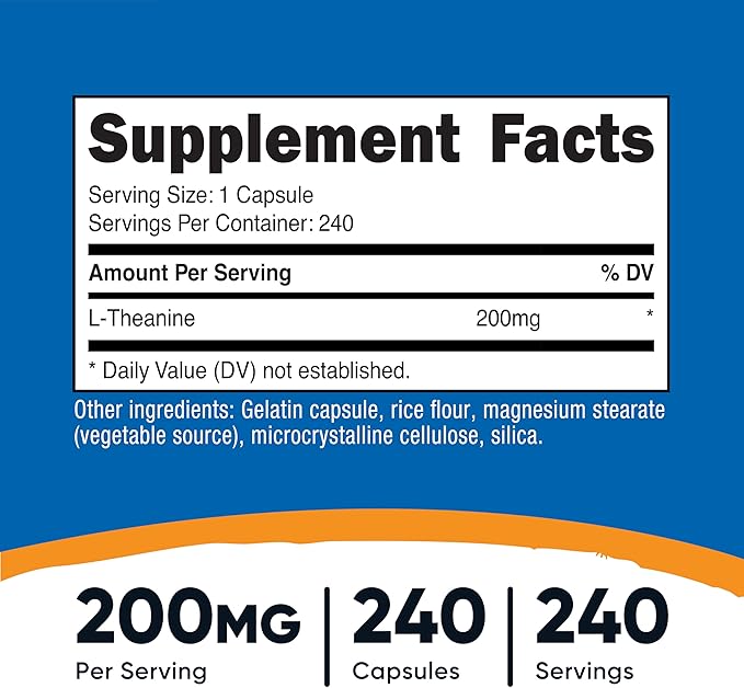 Nutricost L-Theanine 200mg