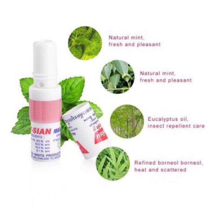Poy-sian 2 in 1 inhaler from Thailand (6pcs)