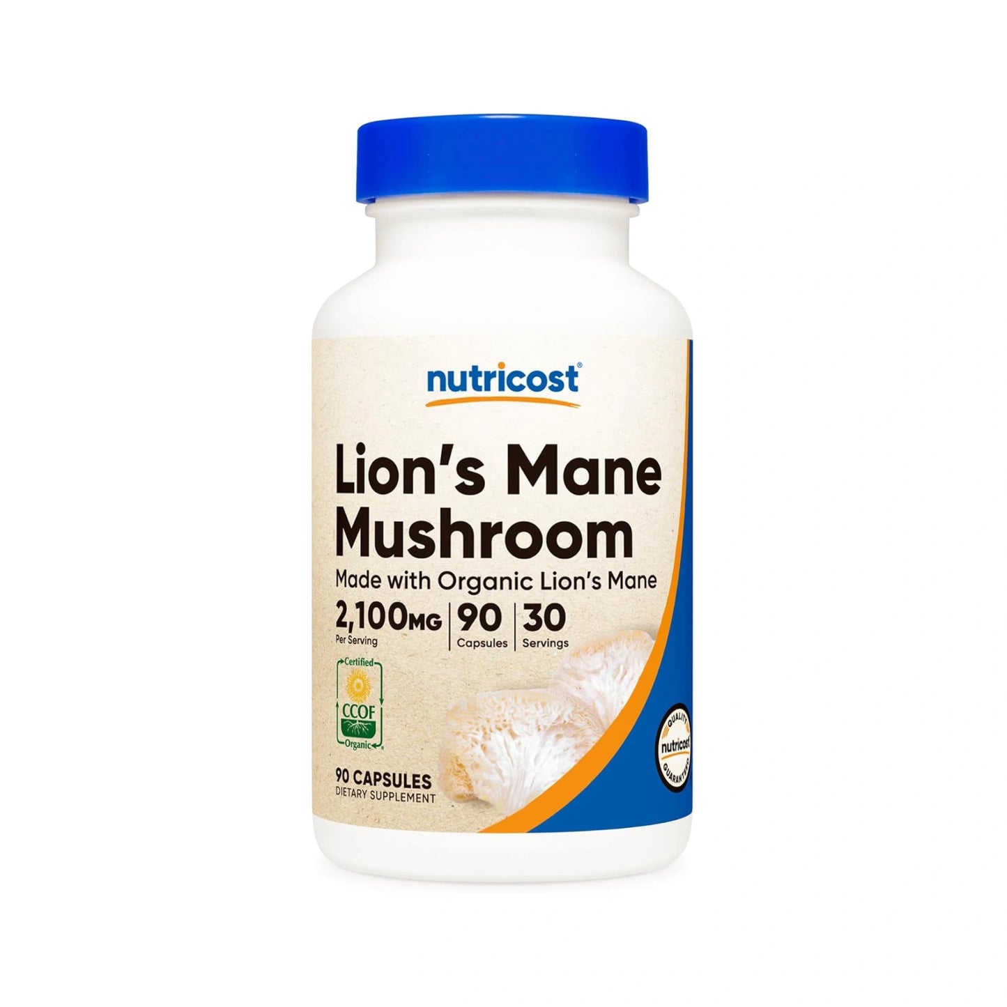 Nutricost Lion's Mane Mushroom 2100mg, 90 capsules