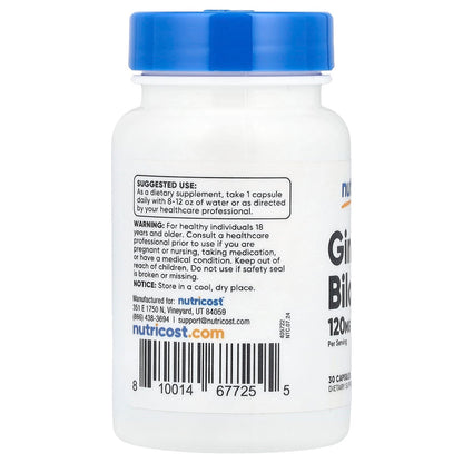 Nutricost Ginkgo Biloba 120mg