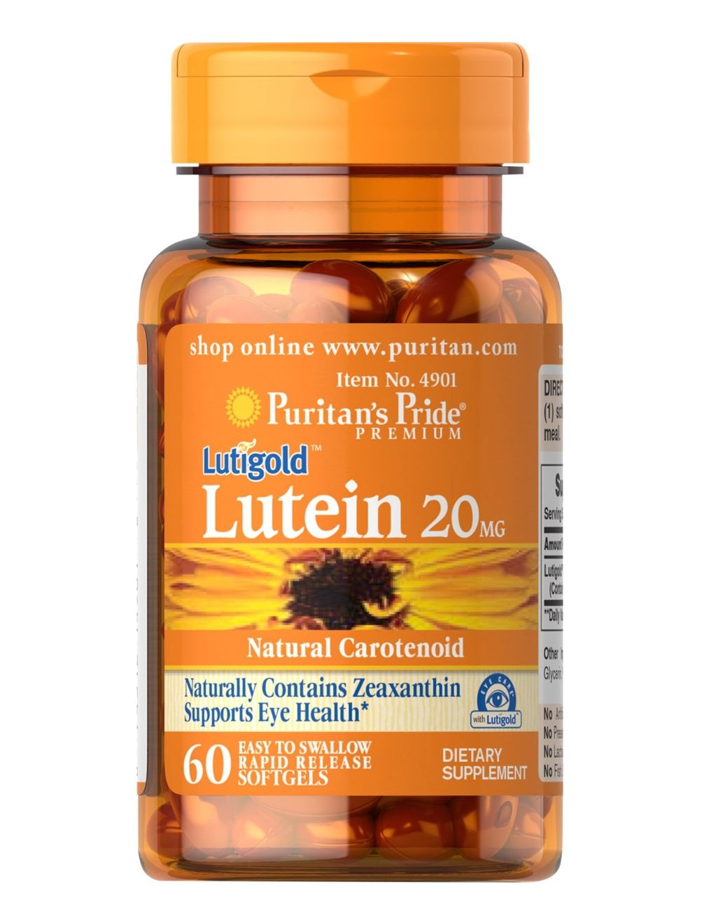 Puritan's PrideLutein 20mg, 120 softgels