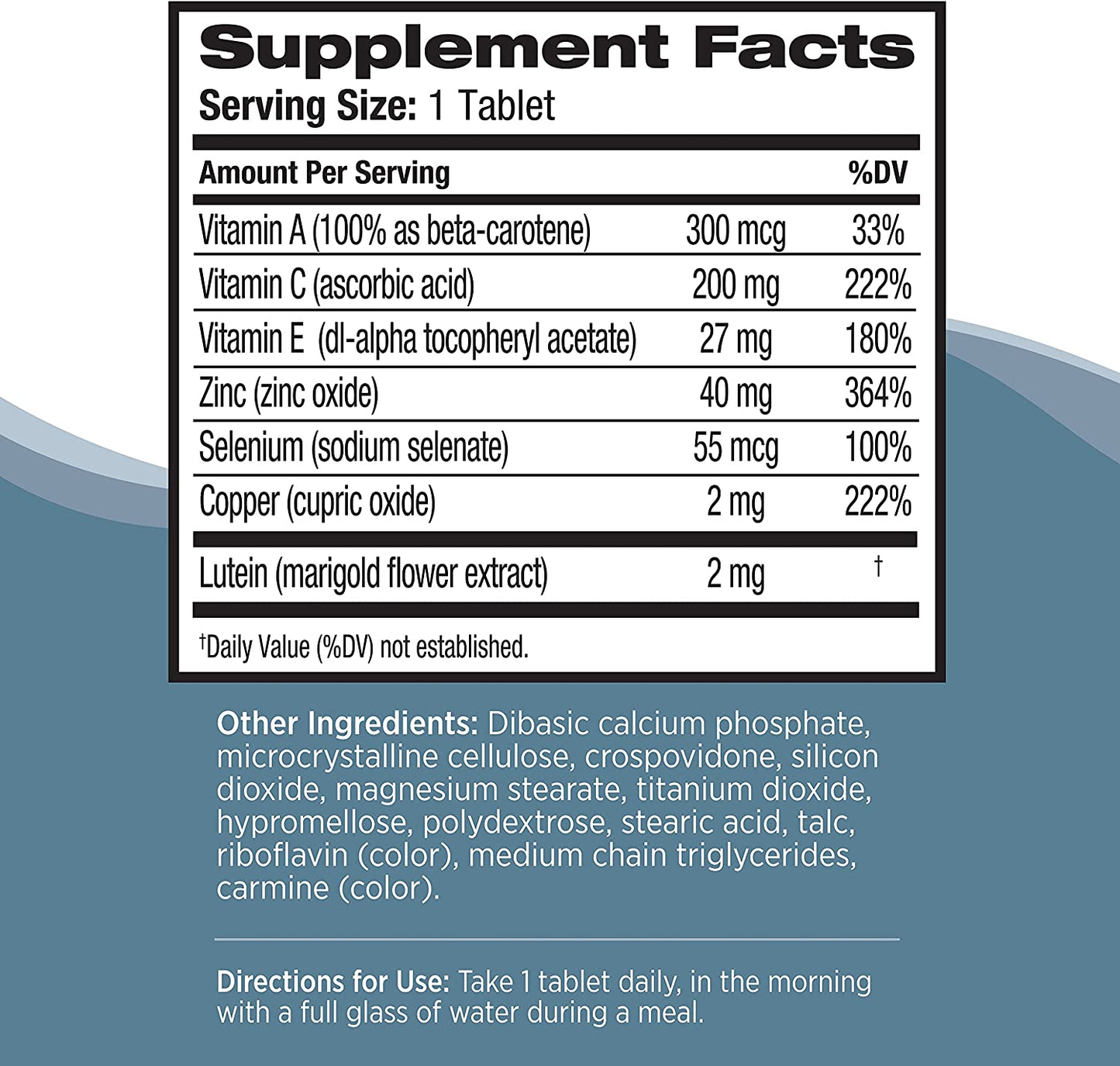 Ocuvite Bausch + Lomb Eye Vitamin & Minerals, 120 tablets