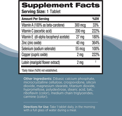 Ocuvite Bausch + Lomb Eye Vitamin & Minerals, 120 tablets