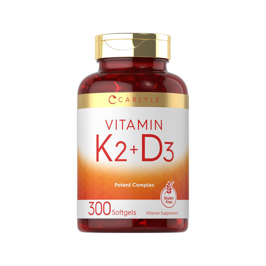 Carlyle Vitamin K2 MK-7 & Vitamin D3 5,000 iu | 300 softgels