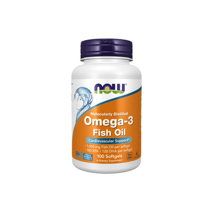 NOW Foods Omega-3 Fish Oil, 180 EPA / 120 DHA, 1000mg