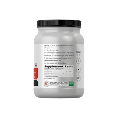 Horbaach Creatine Monohydrate 5,000mg, 1kg / 2.2lbs,