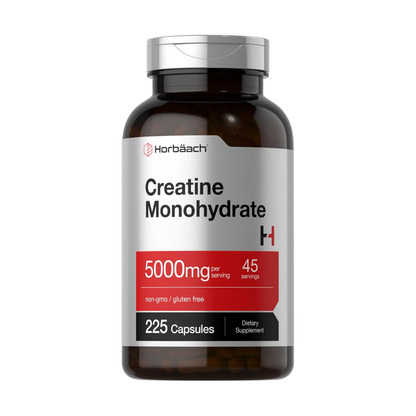 Horbaach Creatine Monohydrate, 5,000mg, 225 Capsules
