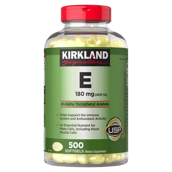 Kirkland Signature Vitamin E, 400 i.u, 500 softgels