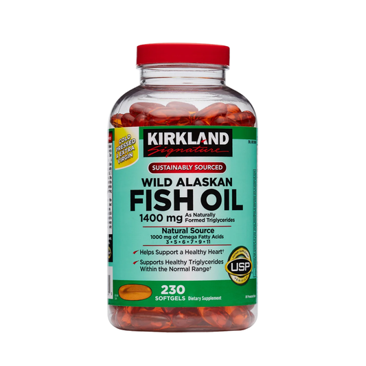 Kirkland Signature Wild Alaskan Fish Oil 1400 mg., 230 Softgels