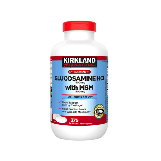Kirkland Signature Glucosamine HCL with MSM, 375 Tablets