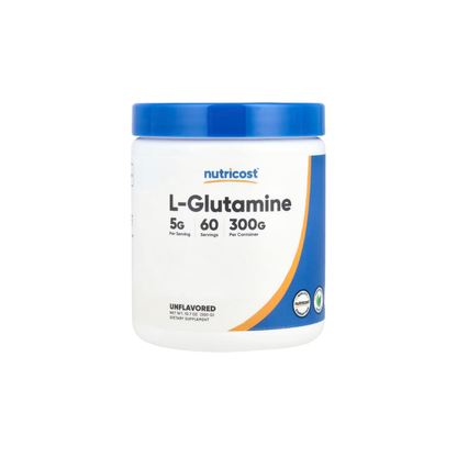 Nutricost L-Glutamine Powde 300g, Unflavoured, 10.7oz