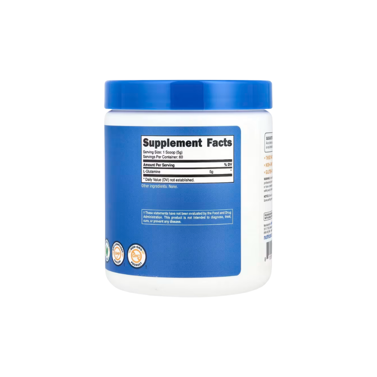 Nutricost L-Glutamine Powde 300g, Unflavoured, 10.7oz