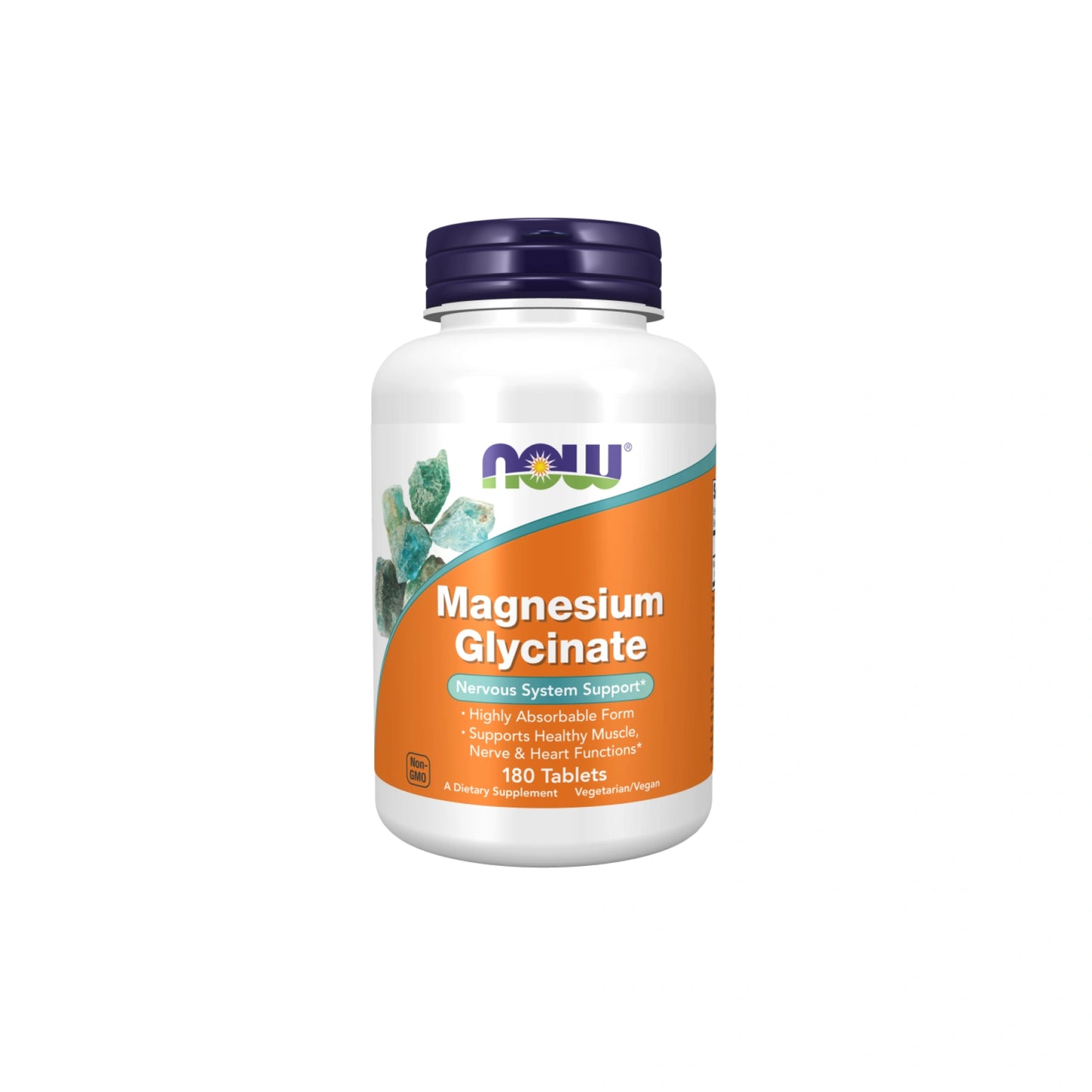 NOW Foods Magnesium Glycinate, 180 tablets