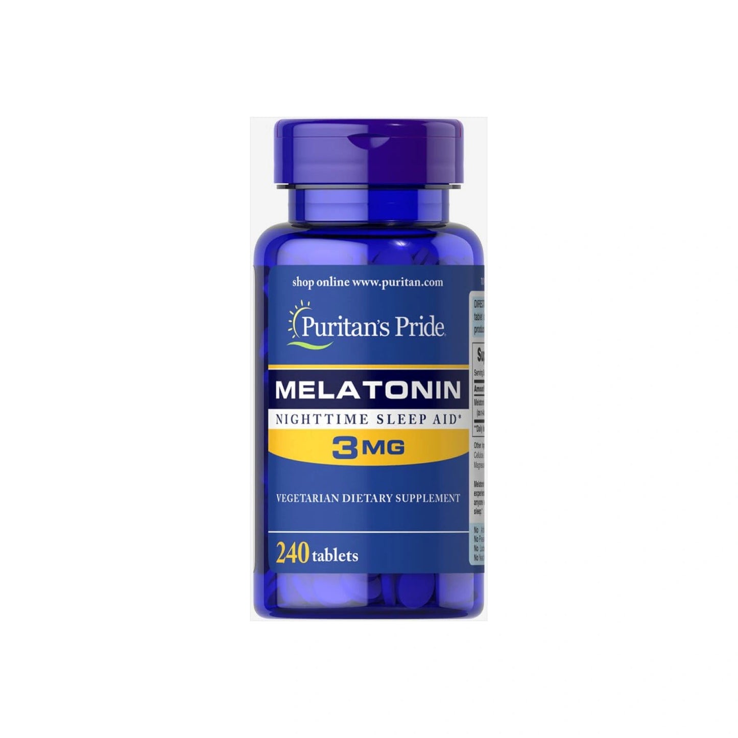 Puritan's Pride Melatonin 3mg, 240 tablets