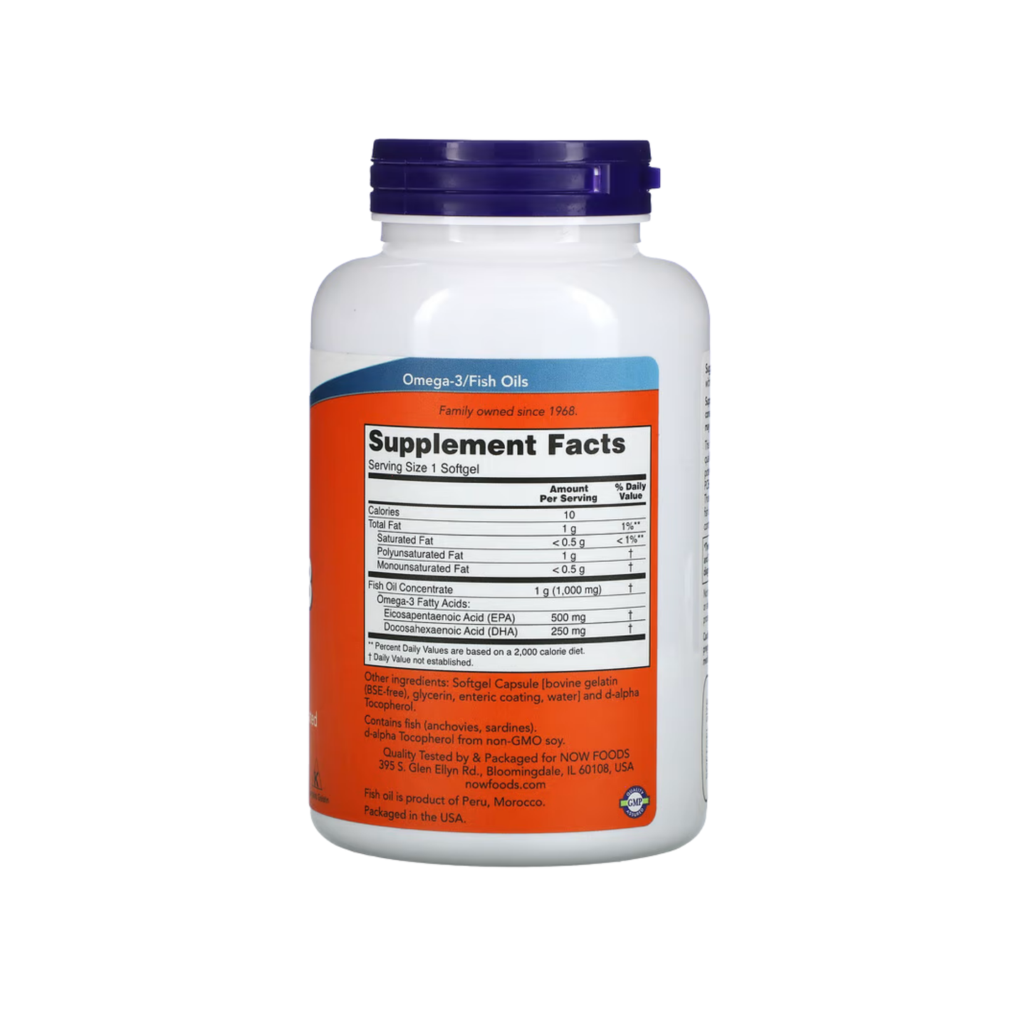 NOW Foods Ultra Omega-3 Fish Oil, 90/180 Softgels