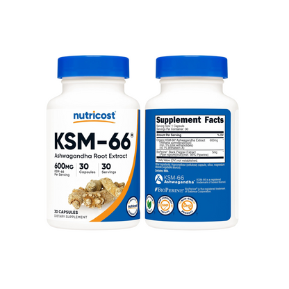 Nutricost KSM-66 Ashwagandha Root Extract 600mg