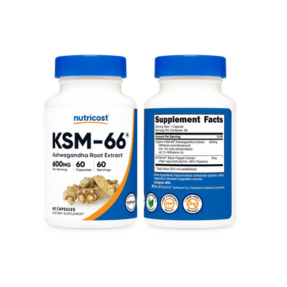 Nutricost KSM-66 Ashwagandha Root Extract 600mg