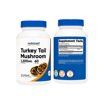 Nutricost Turkey Tail Mushroom 1200mg per serving