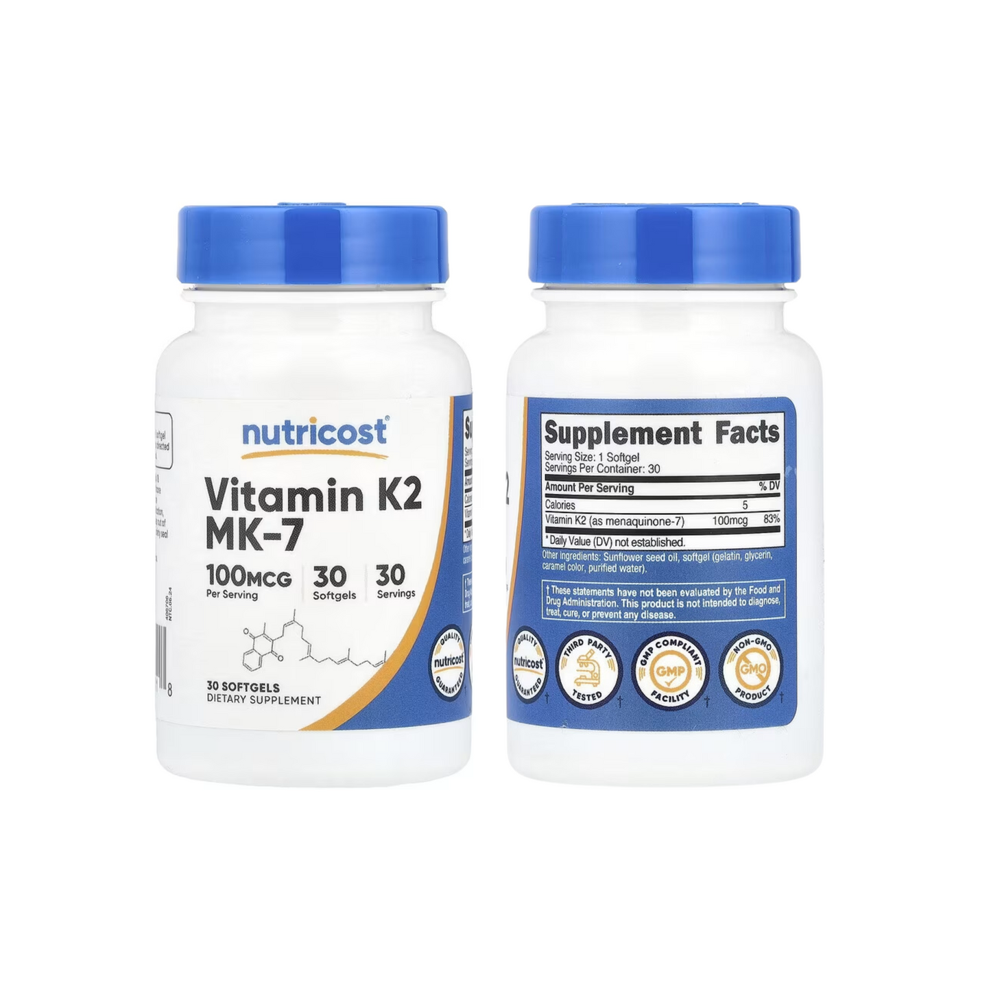 Nutricost Vitamin K2 MK-7 100mcg