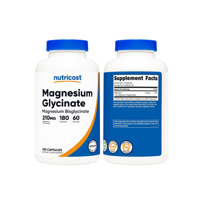 Nutricost Magnesium Glycinate 210mg per serving