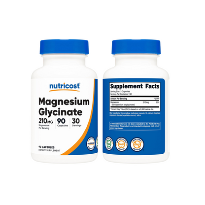 Nutricost Magnesium Glycinate 210mg per serving