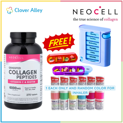NeoCell Grassfed Collagen + Vitamin C & Biotin, 3,000mg 180/270 tablets LIMITED TIME PROMO