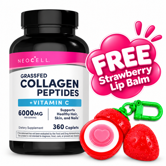 NeoCell Grassfed Collagen Peptides + Vitamin C, 360 caplets