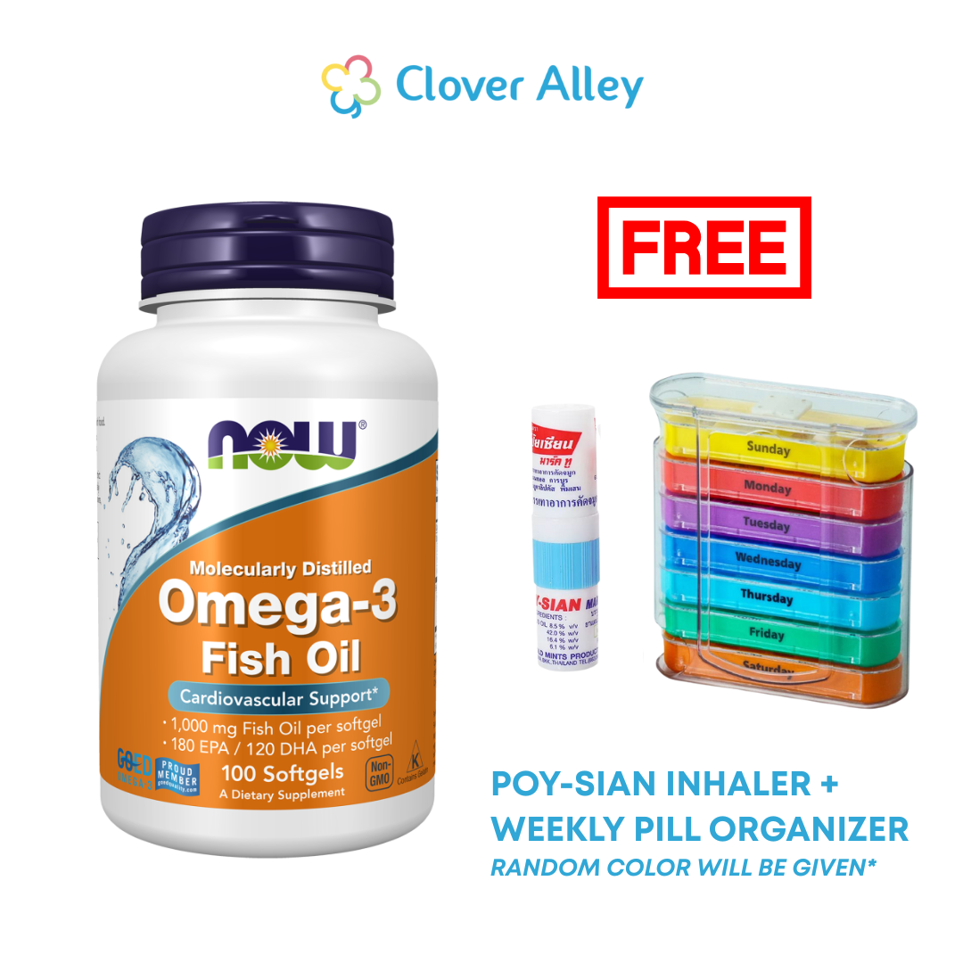 NOW Foods Omega-3 Fish Oil, 180 EPA / 120 DHA, 1000mg