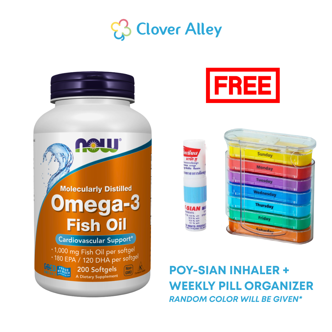 NOW Foods Omega-3 Fish Oil, 180 EPA / 120 DHA, 1000mg