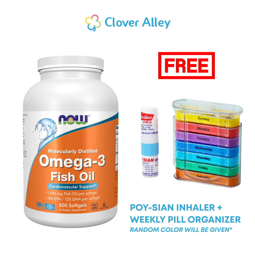 NOW Foods Omega-3 Fish Oil, 180 EPA / 120 DHA, 1000mg