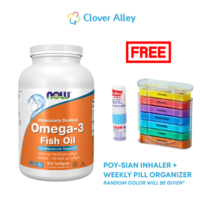 NOW Foods Omega-3 Fish Oil, 180 EPA / 120 DHA, 1000mg