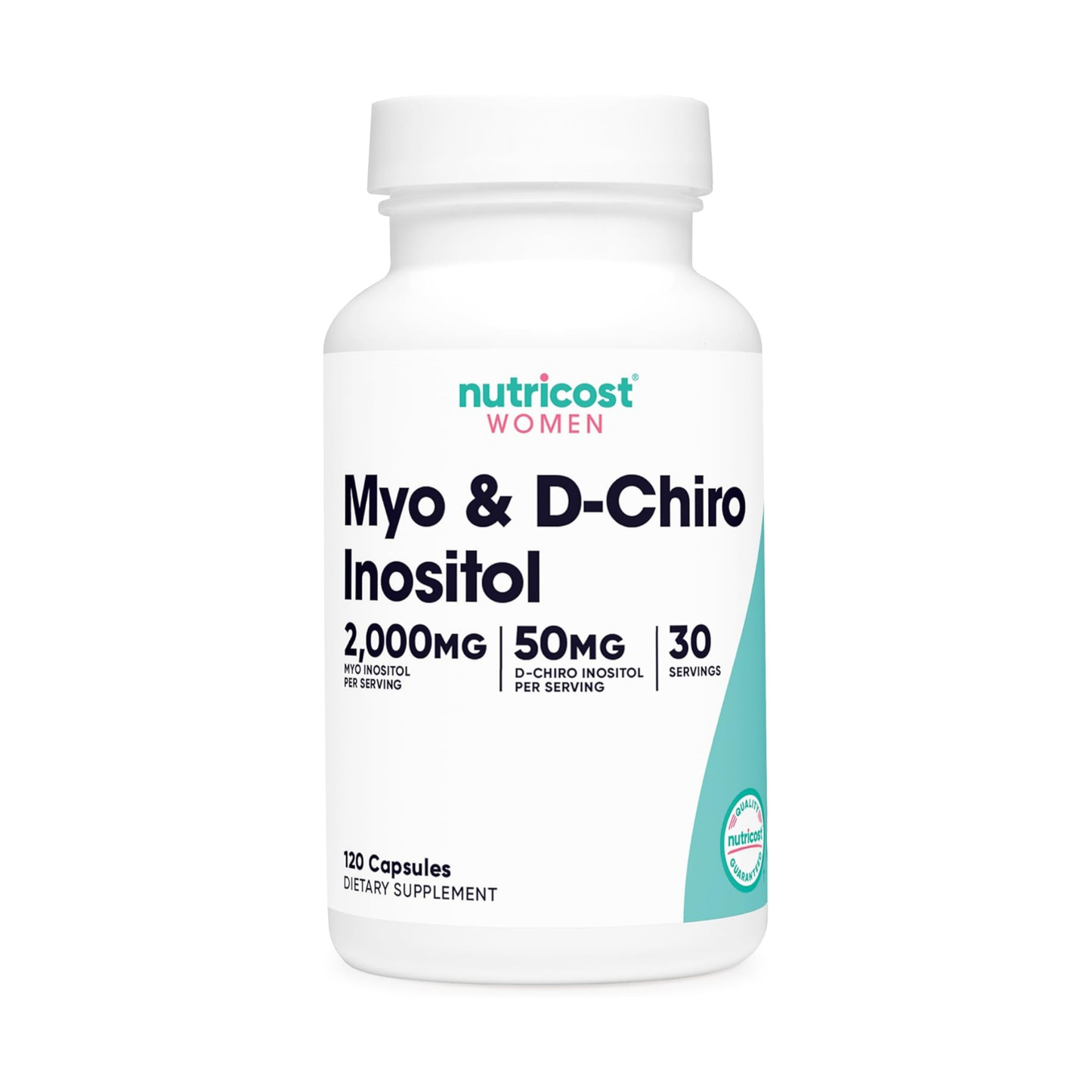 Nutricost Myo Inositol & D-Chiro Inositol 2000mg, 120 Capsules