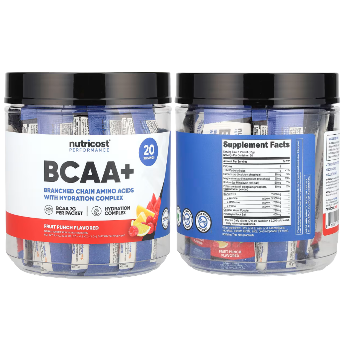 Nutricost Performance BCAA+, 20 sticks