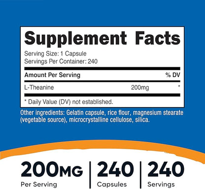 Nutricost L-Theanine 200mg