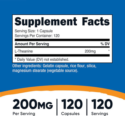 Nutricost L-Theanine 200mg