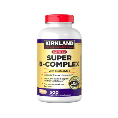 Kirkland Signature Super B-Complex 500 tablets, with Electrolytes