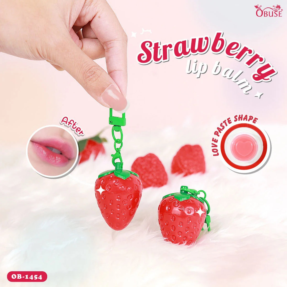 OBUSE Strawberry Magic Lip Balm