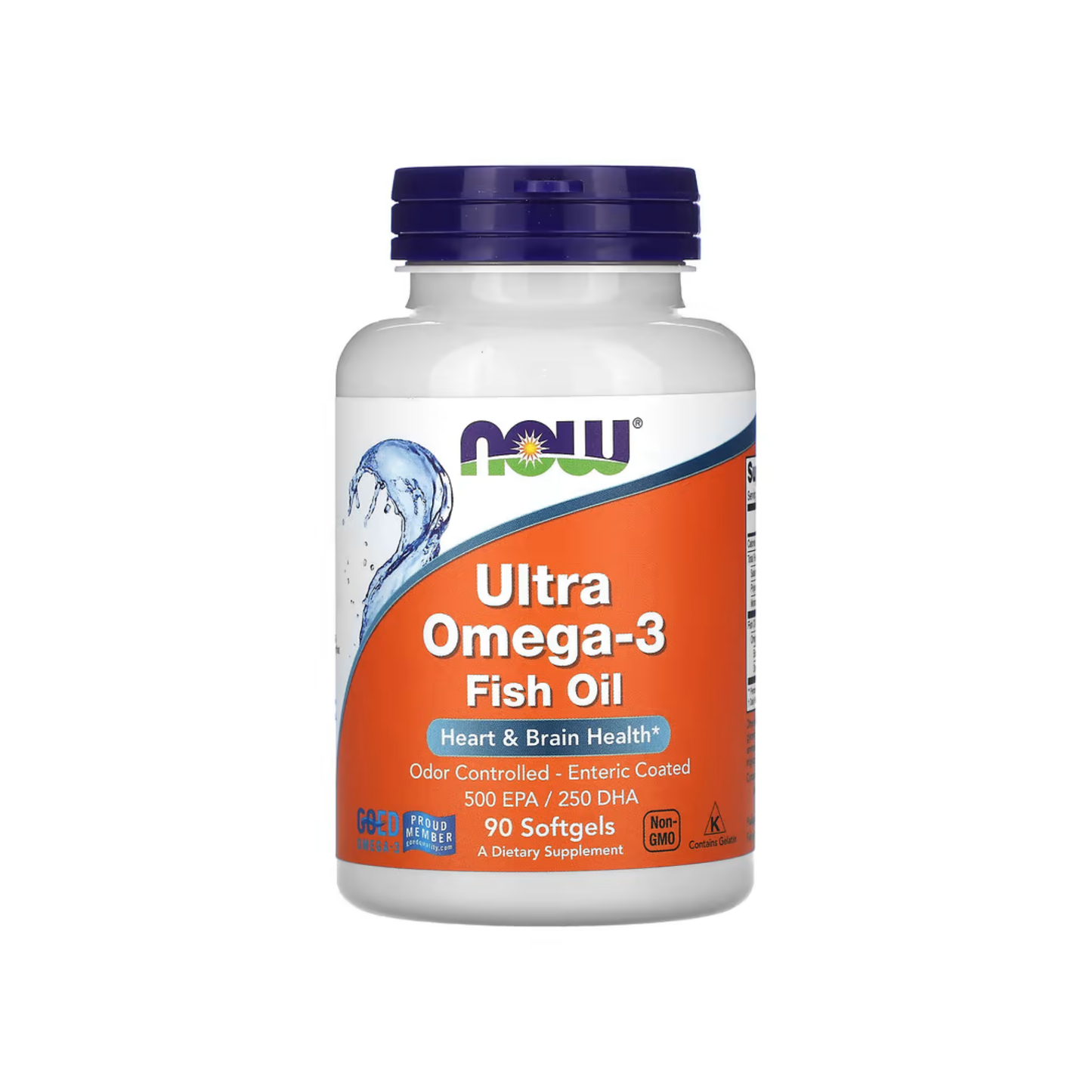 NOW Foods Ultra Omega-3 Fish Oil, 90/180 Softgels