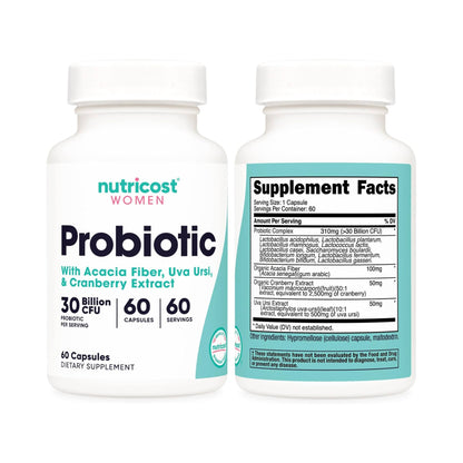 Nutricost Probiotic for Women 30 Billion CFU, 60capsules