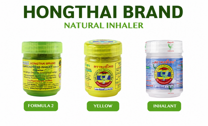Hong Thai Herbal Inhaler (Green, Yellow & Blue)