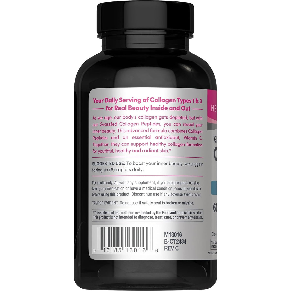 NeoCell Grassfed Collagen Peptides + Vitamin C, 360 caplets