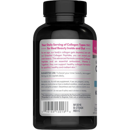NeoCell Grassfed Collagen Peptides + Vitamin C, 360 caplets